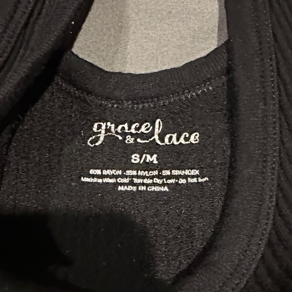 Black Ribbed Brami - Picture 2 of 3